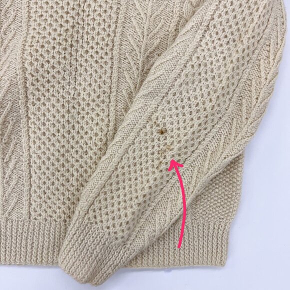 Vintage Hand Knit Sweater | Cable Knit - Picture 4 of 5